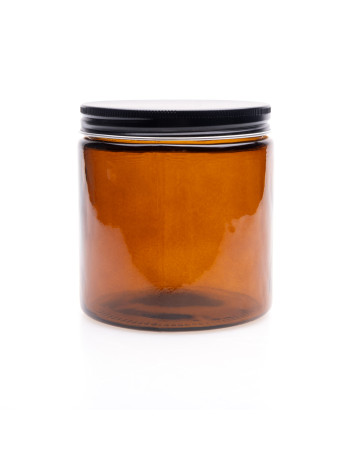 500ML: apothecary Jar (with Lid)-Black Lid