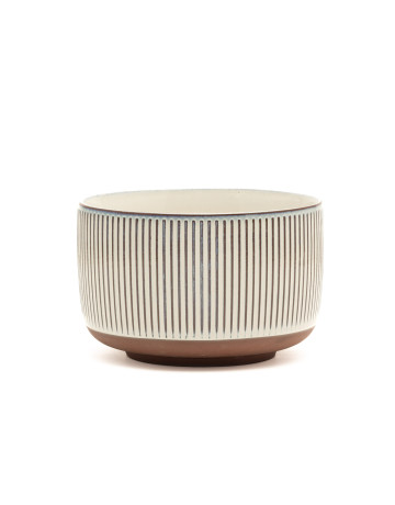 Large Ceramic Bowl : Black Stripe