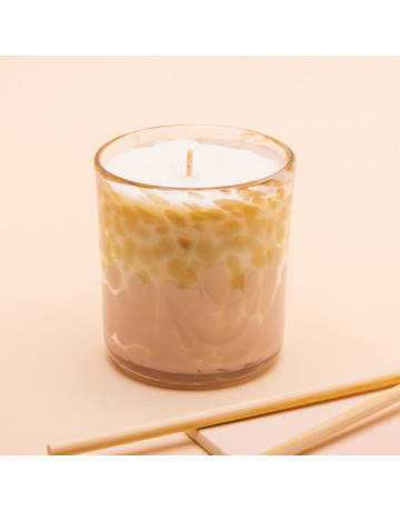 20cl Pattern Candles : Private Label-Green Musk Print