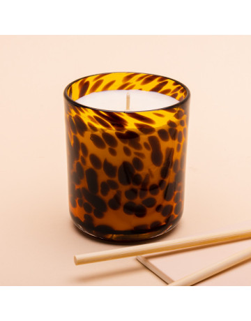 20cl Pattern Candles : Private Label-Leopard Print
