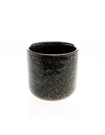 Ceramic Jar : Black Glazed
