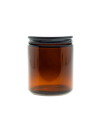 250ML: Apothecary Jar (with Lid)-Black Lid