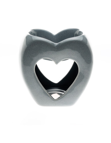 Ceramic Burner: Heart : Grey
