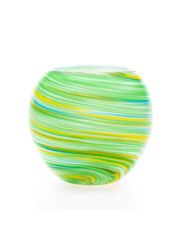 Globe Jar : Green Swirl 