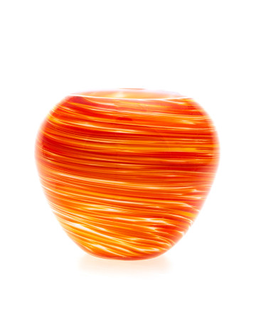 Globe Jar : Orange Swirl 