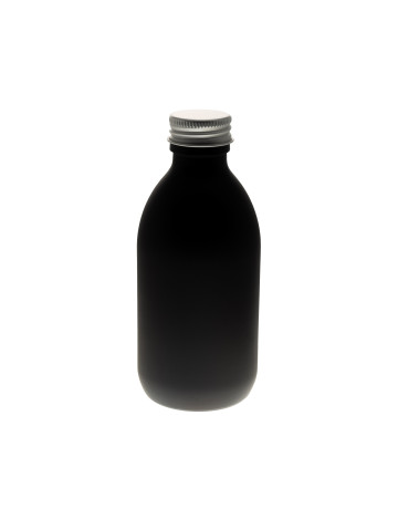 200ml Glass Bottle: Matte Black