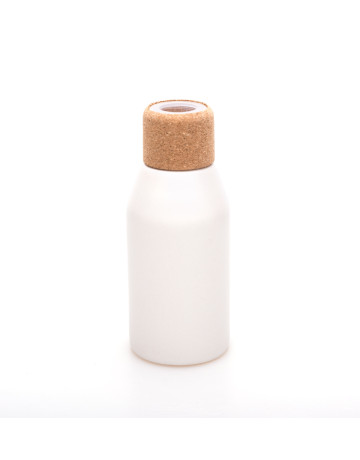 S Ceramic Diffuser Bottle : White (with cork topper)
