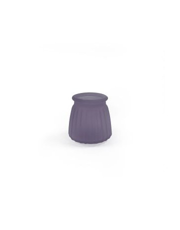 VN Mini Ribbed Frosted Pot : Purple