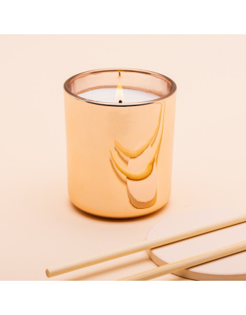 40cl Candles : Private Label -Rose Gold