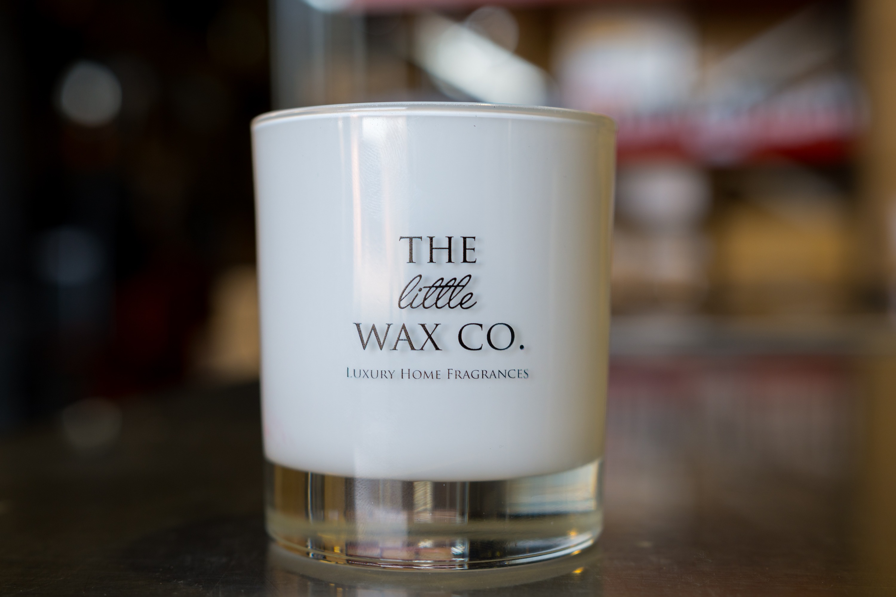 The Little Wax Co customised candle