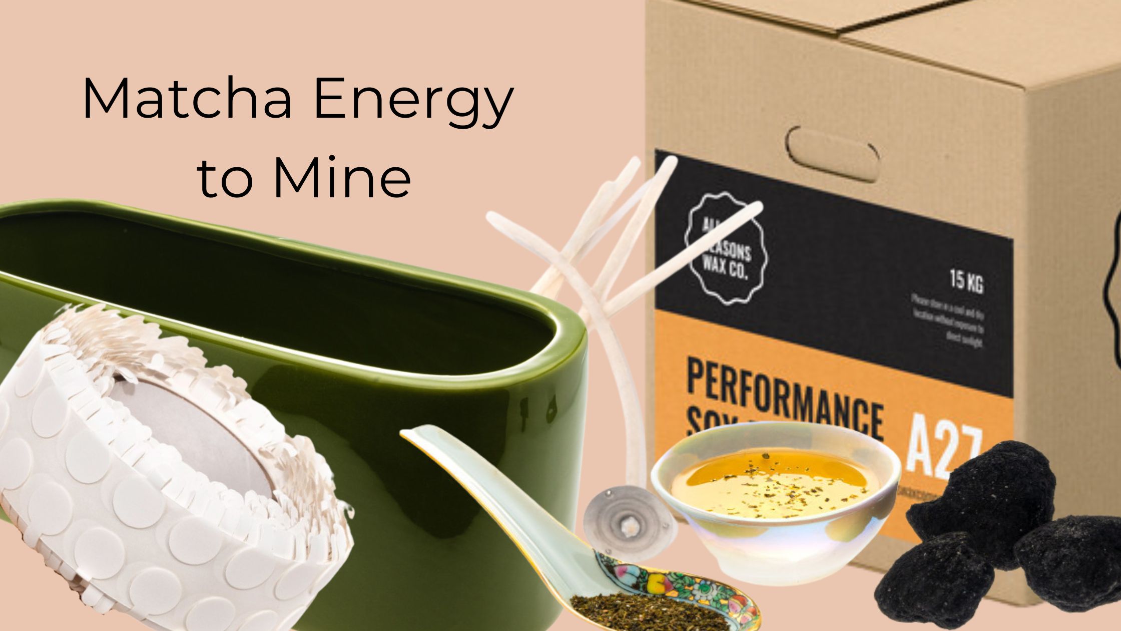 Ingredients for 'Matcha Energy to Mine' candle