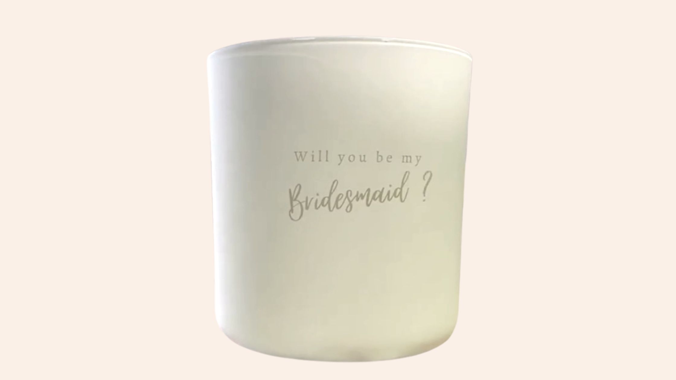 'Will you be my bridesmaid' jar