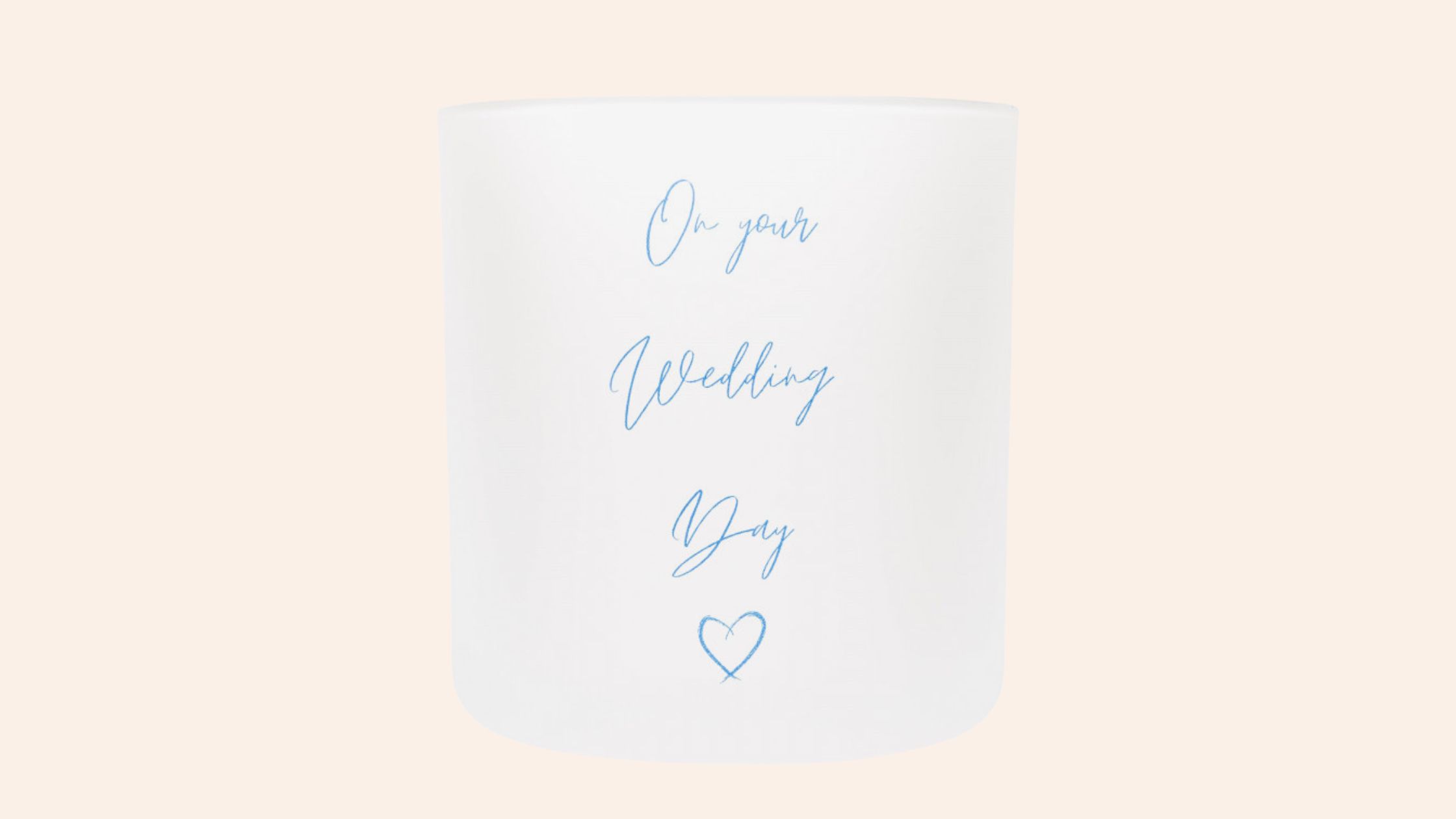 'On your wedding day' jar